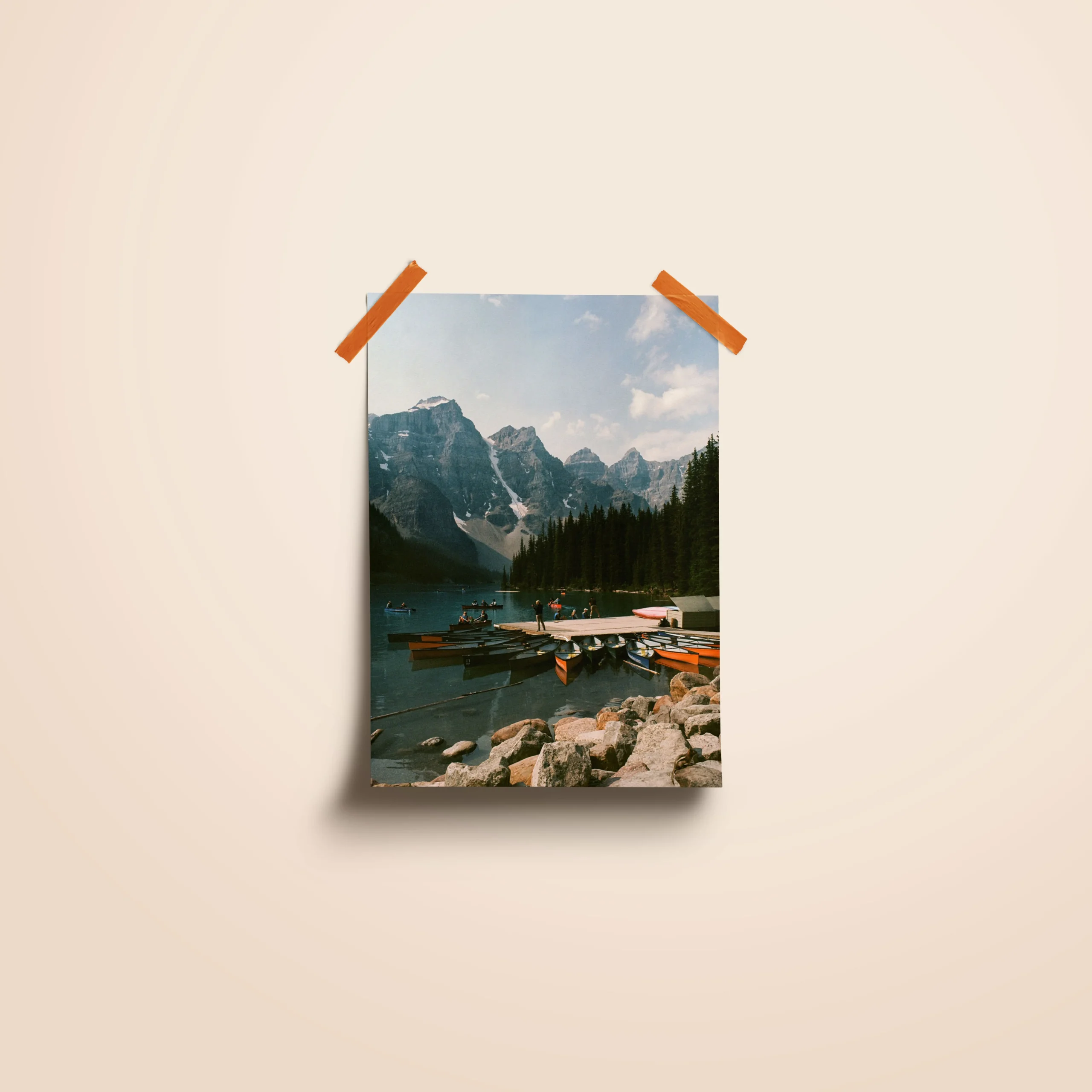 Affiche des canoës-kayaks du lac Morraine